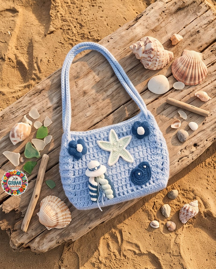 Ocean Breeze Crochet Beach Bag