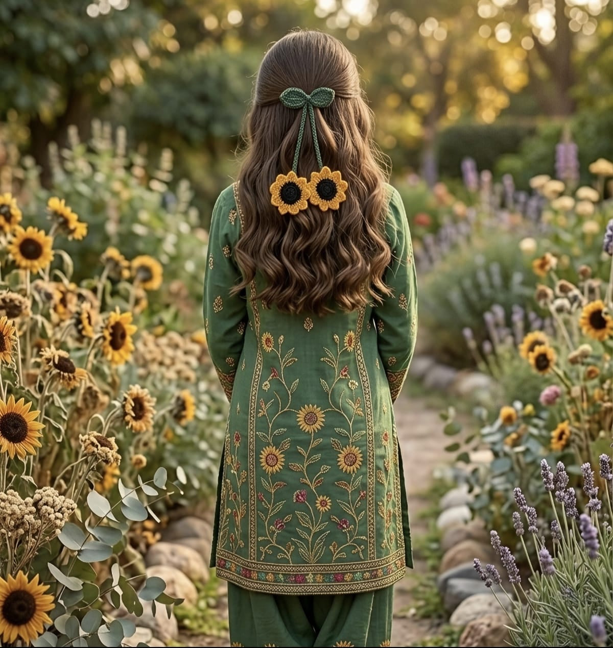 Sunflower Hair Tie