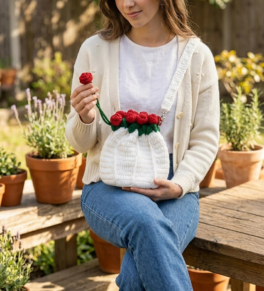 Rosette Bouquet Bag/Pouch