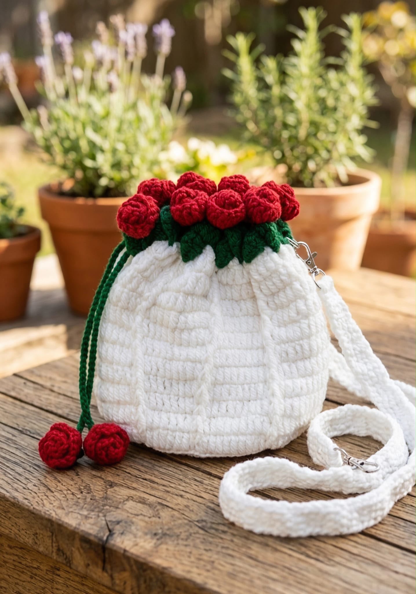Rosette Bouquet Bag/Pouch