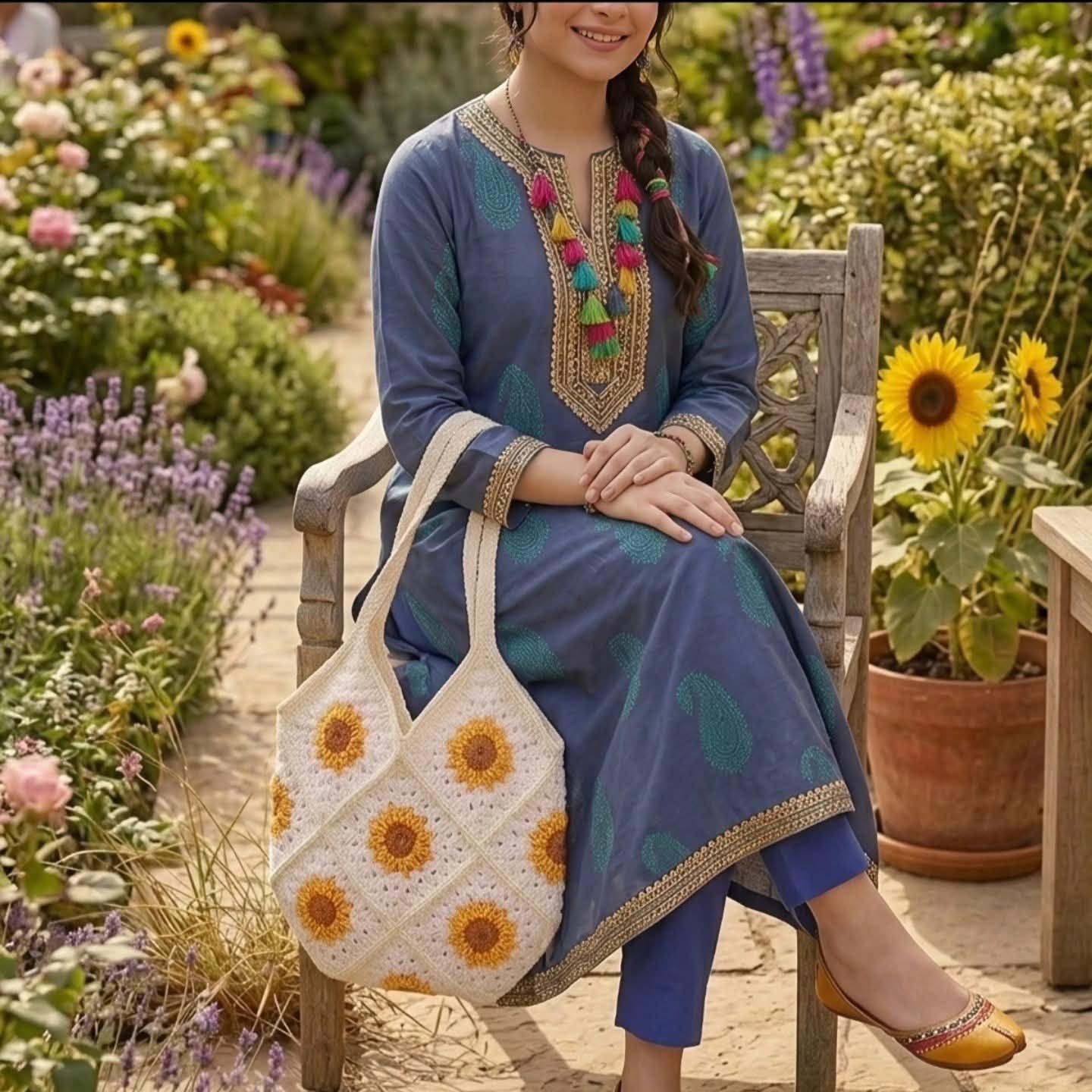 SUNLIT GRANNY TOTE