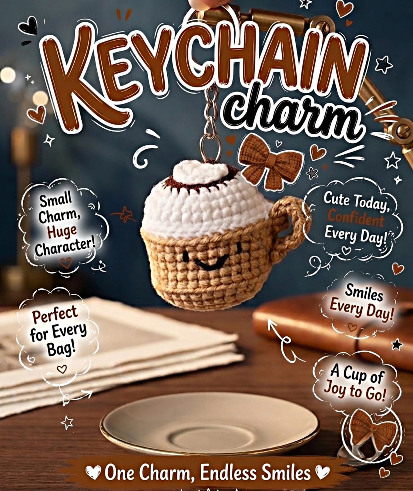 The Cozy Cuppa Keychain
