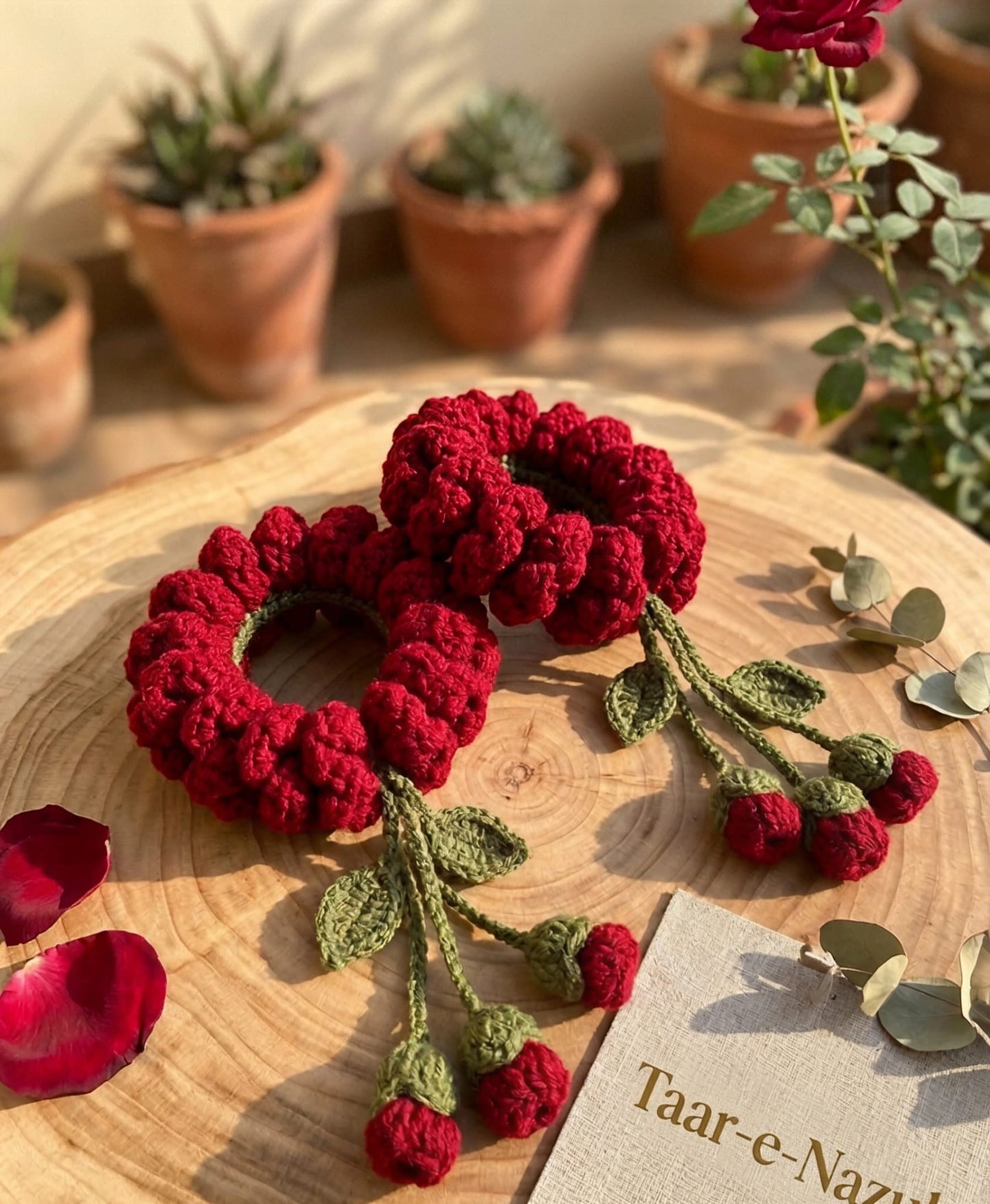 The Scarlet Vine Crochet Gajra