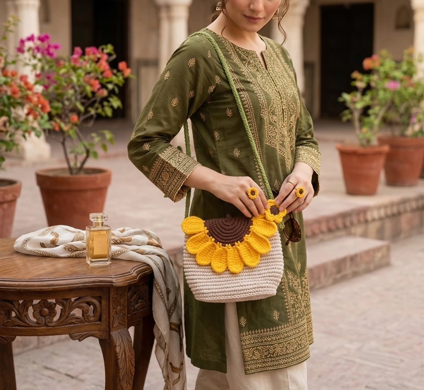 The Sunflower Bloom Shoulder Bag