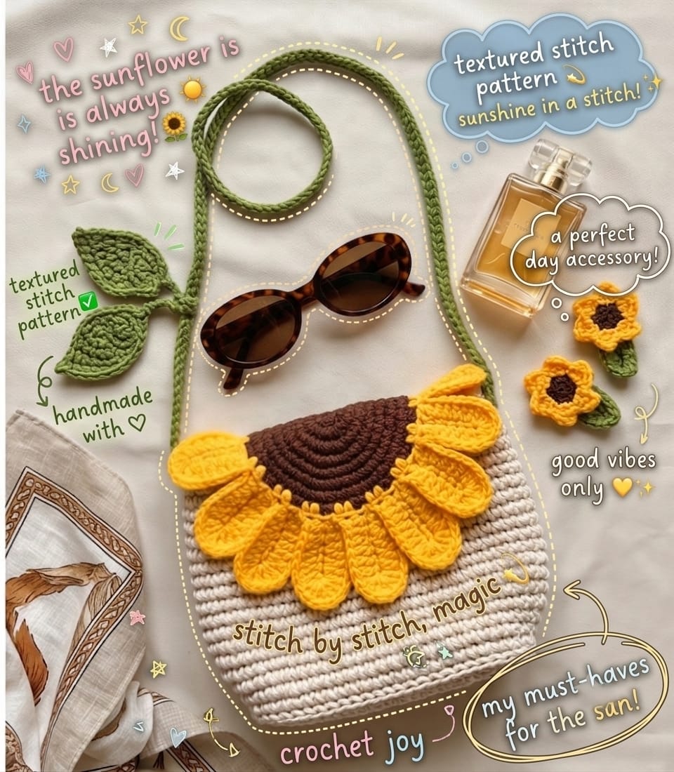 The Sunflower Bloom Shoulder Bag