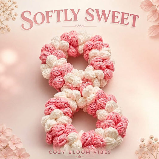 Blush Pink and Ivory White Pom-Pom Wrist Gajra🌸🎀🌸