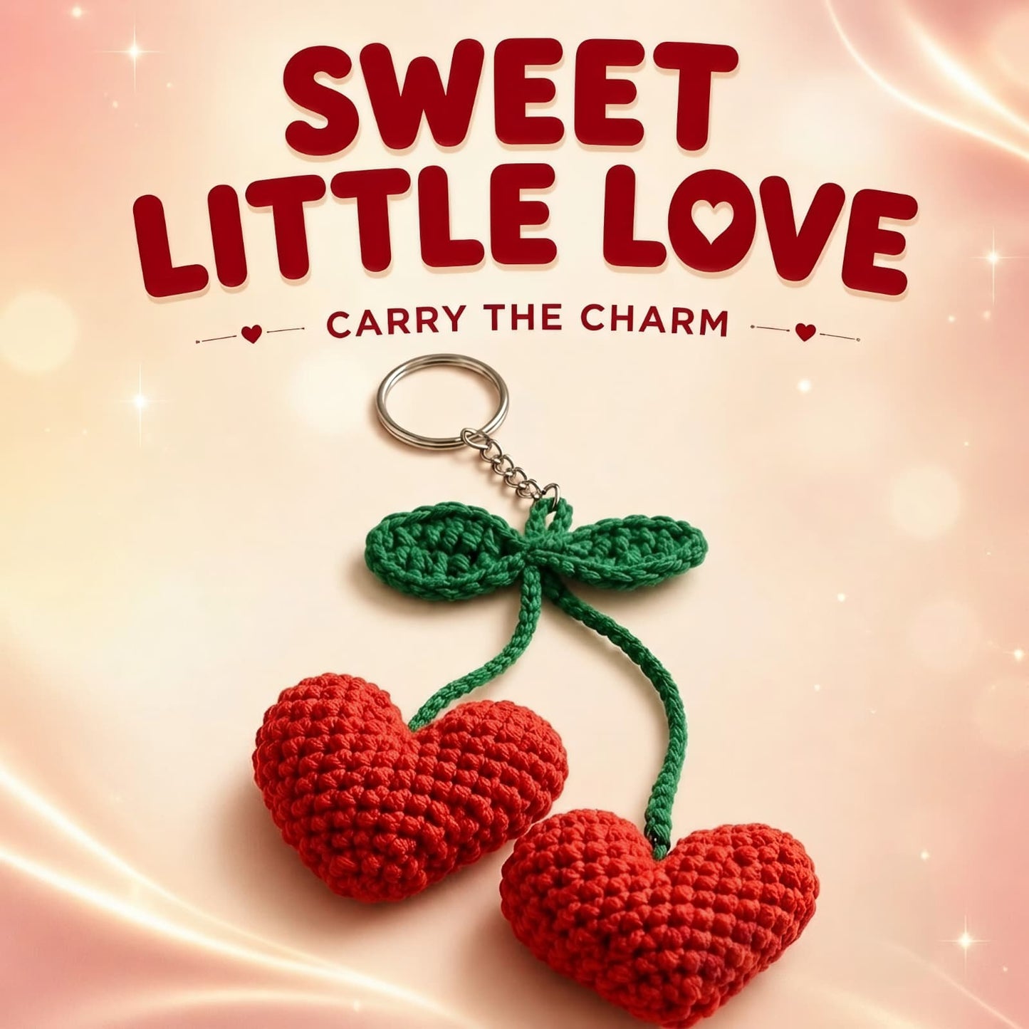 SWEET LITTLE LOVE  CHARM KEYCHAIN