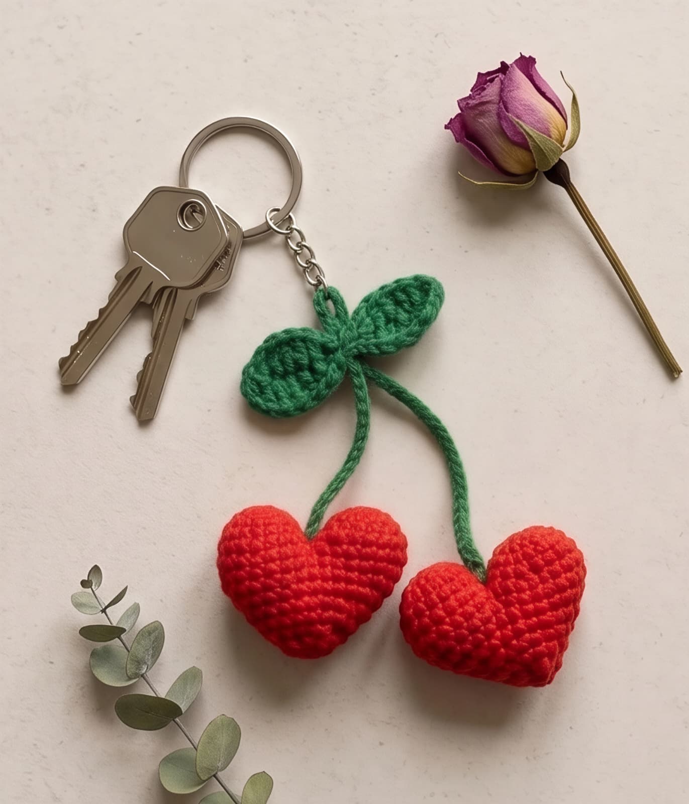 SWEET LITTLE LOVE  CHARM KEYCHAIN