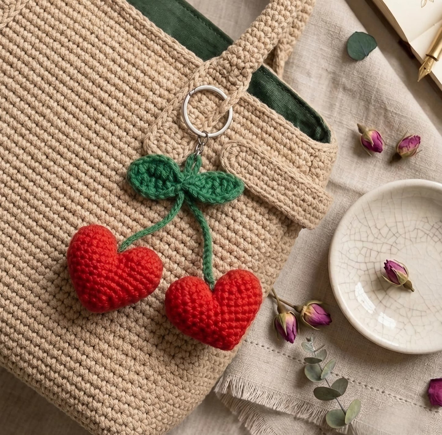 SWEET LITTLE LOVE  CHARM KEYCHAIN