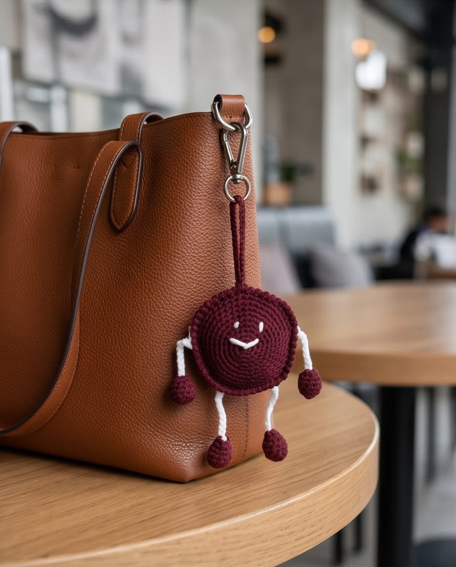 Crochet Cookie AirPods Holder  Keychain