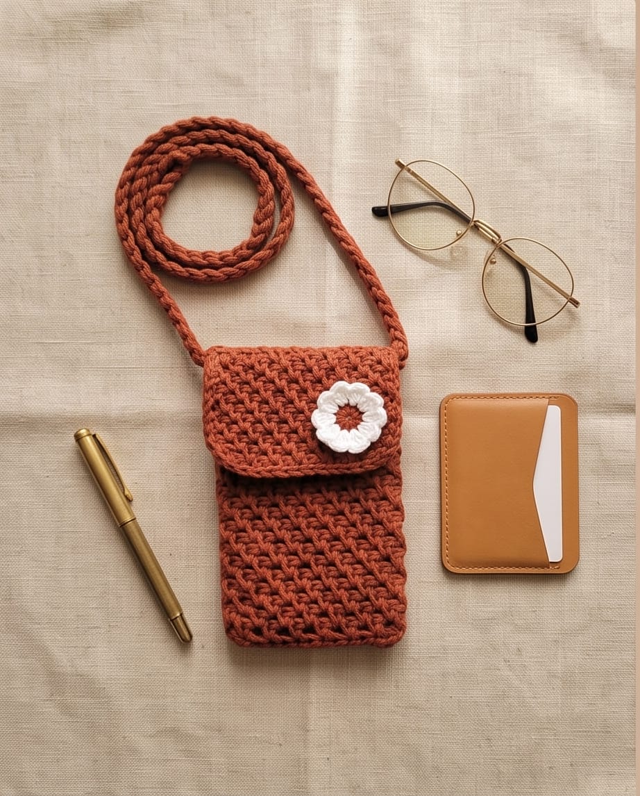 Handmade Crochet Phone Sling