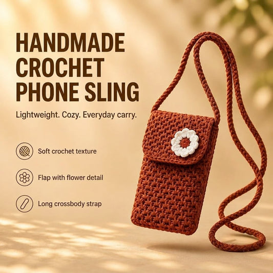 Handmade Crochet Phone Sling