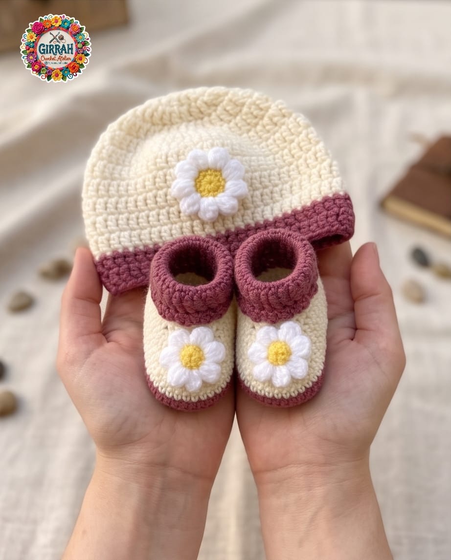 Daisy Meadow 3piece Baby Dress Set 🌼💕