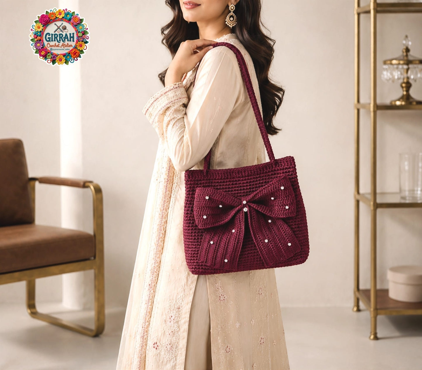 Rouge Boe Luxe Crochet Bag