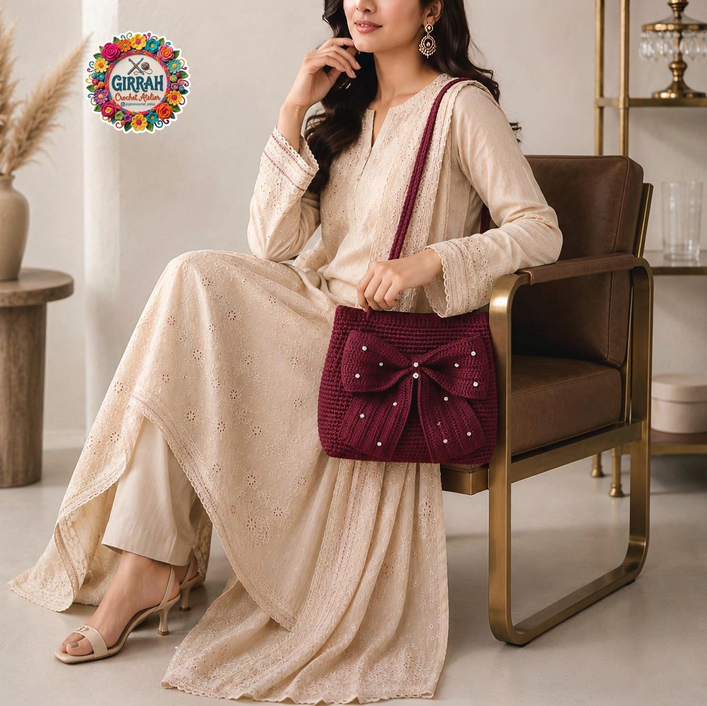 Rouge Boe Luxe Crochet Bag