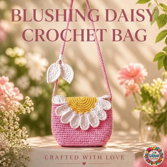 Blushing Daisy Crochet Bag
