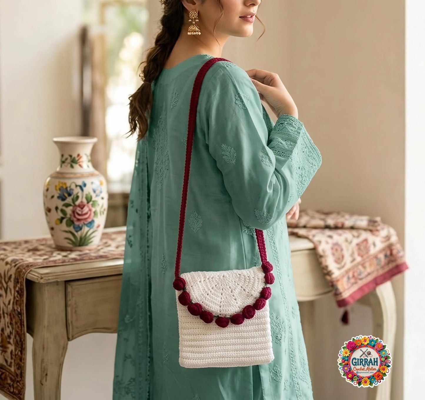 Rose Noir Sling Bag