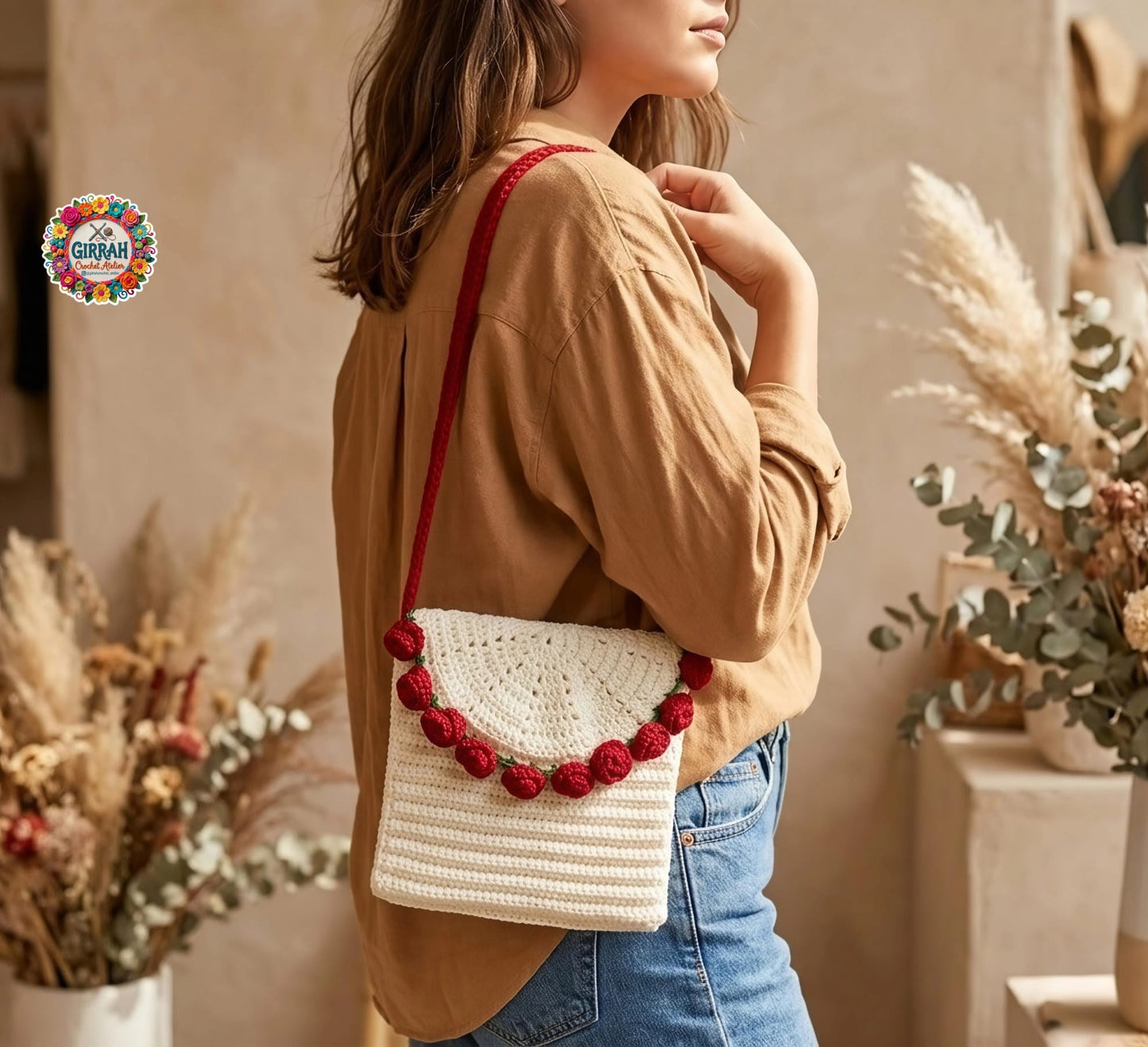 Rose Noir Sling Bag