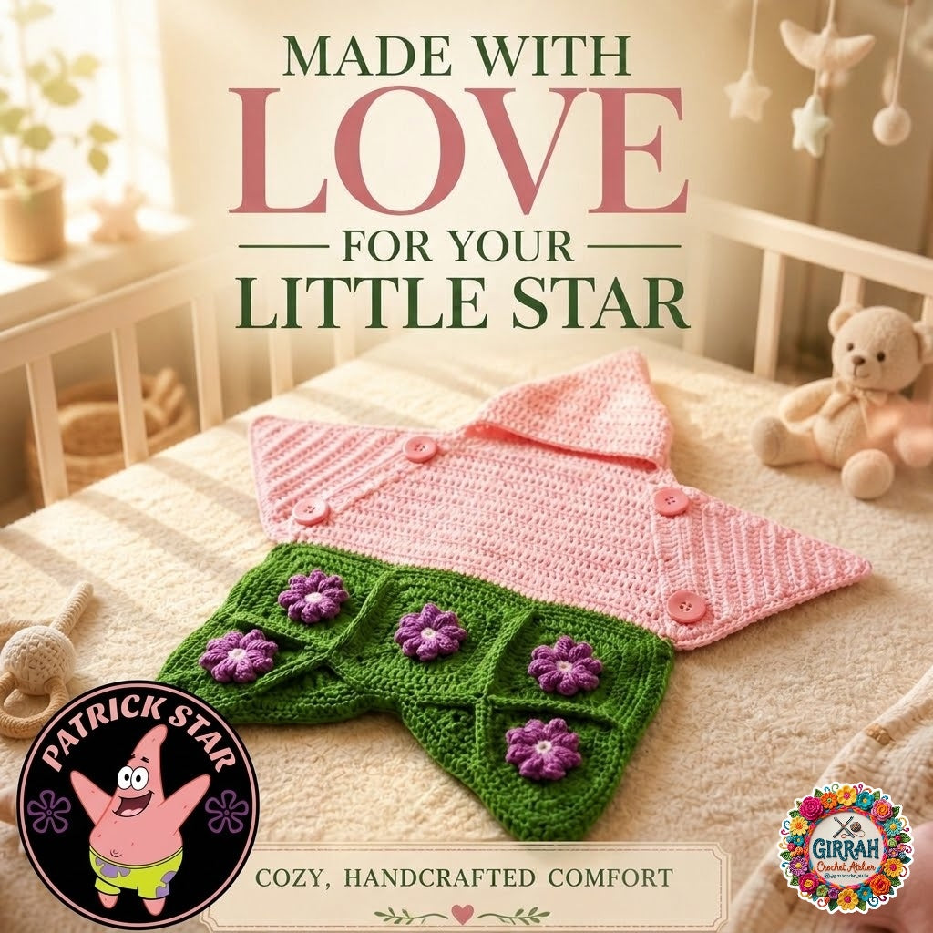 Patrick Star Crochet Jumper Suit