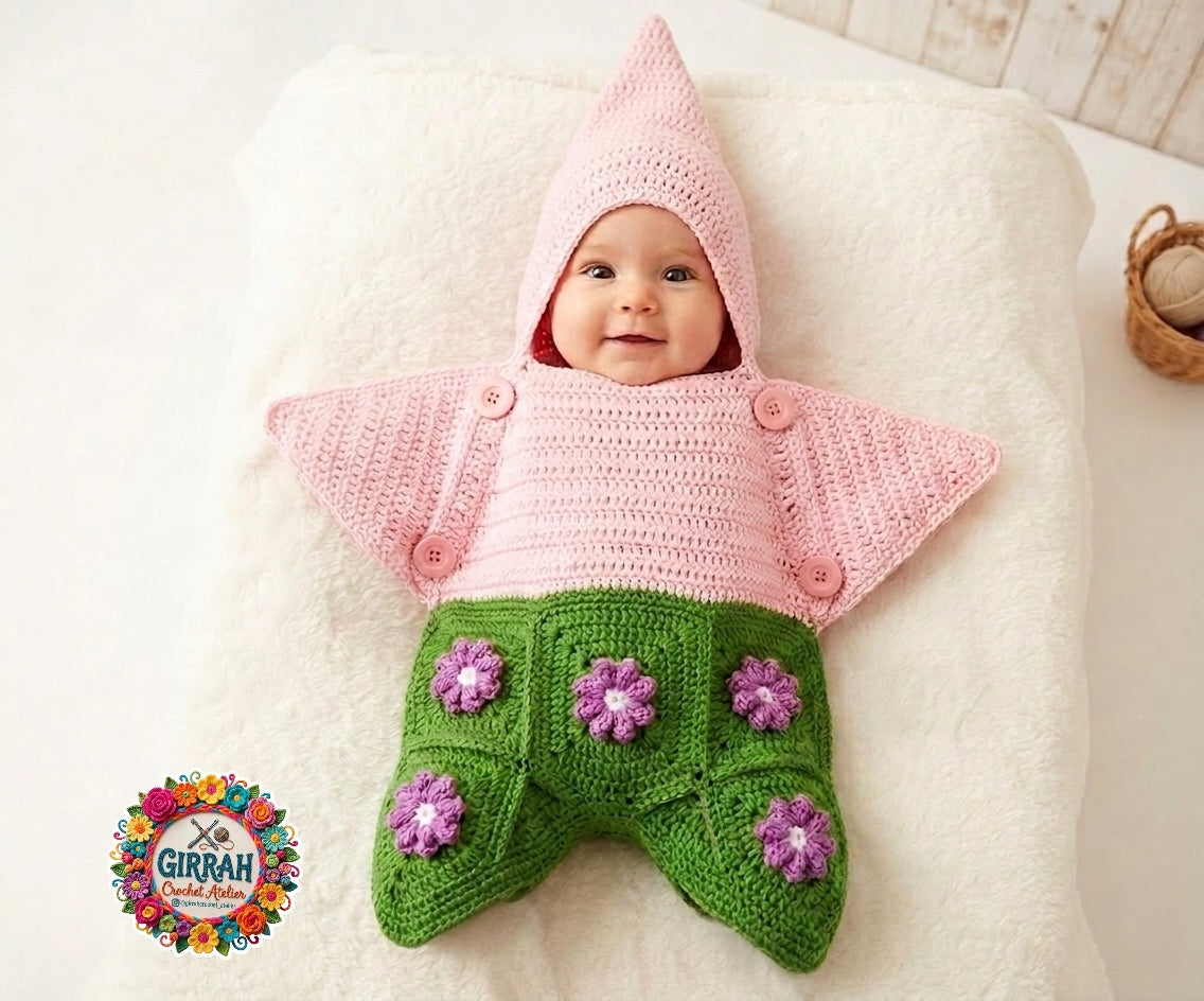 Patrick Star Crochet Jumper Suit