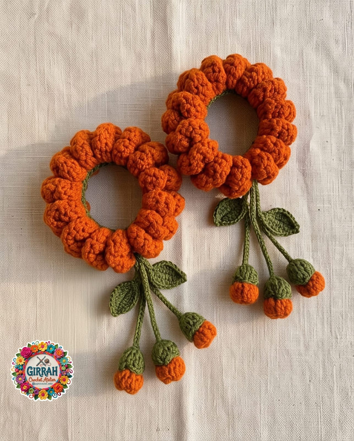 Haldi Night Marigold Genda Crochet Gajray