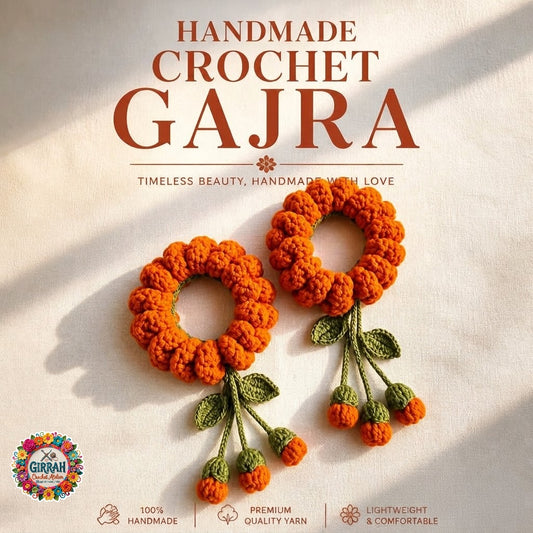 Haldi Night Marigold Genda Crochet Gajray