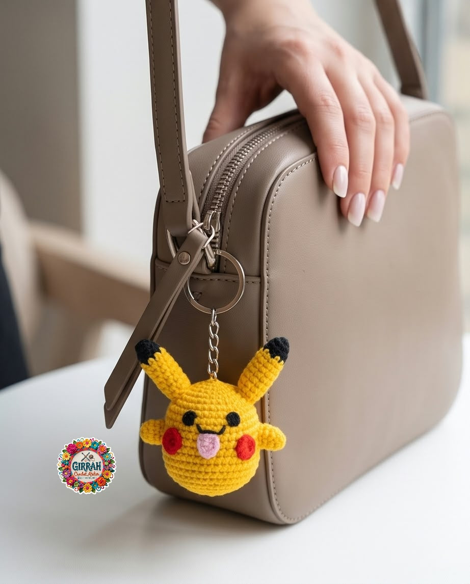 Pokemon Pikachu Crochet Keychain