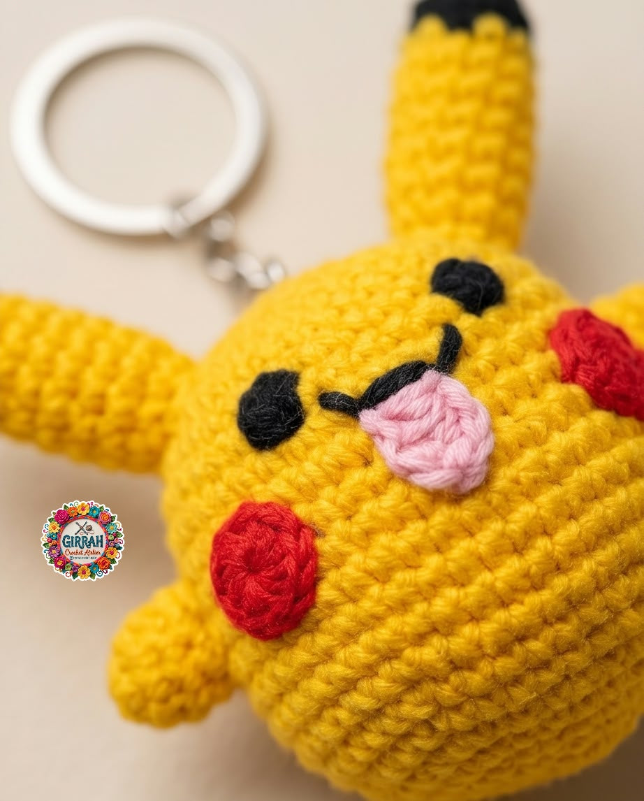 Pokemon Pikachu Crochet Keychain