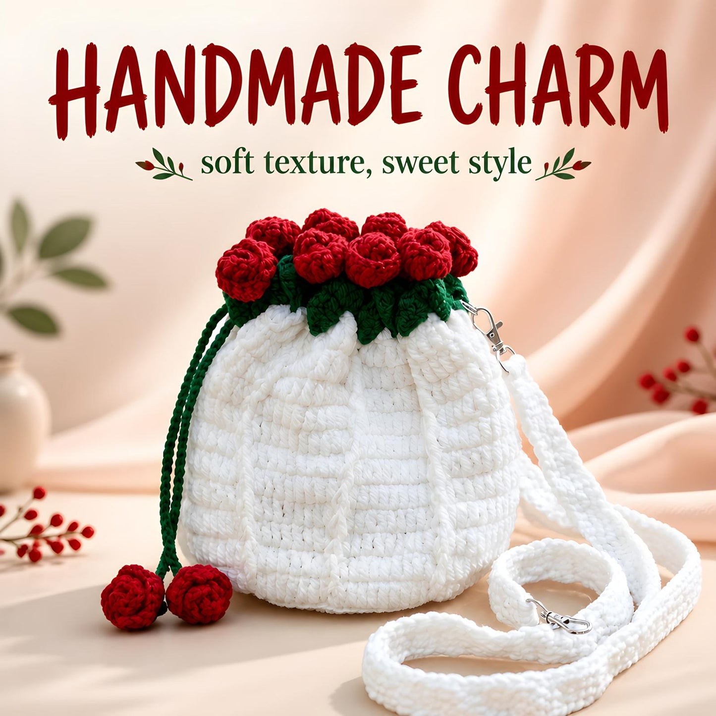 Rosette Bouquet Bag/Pouch